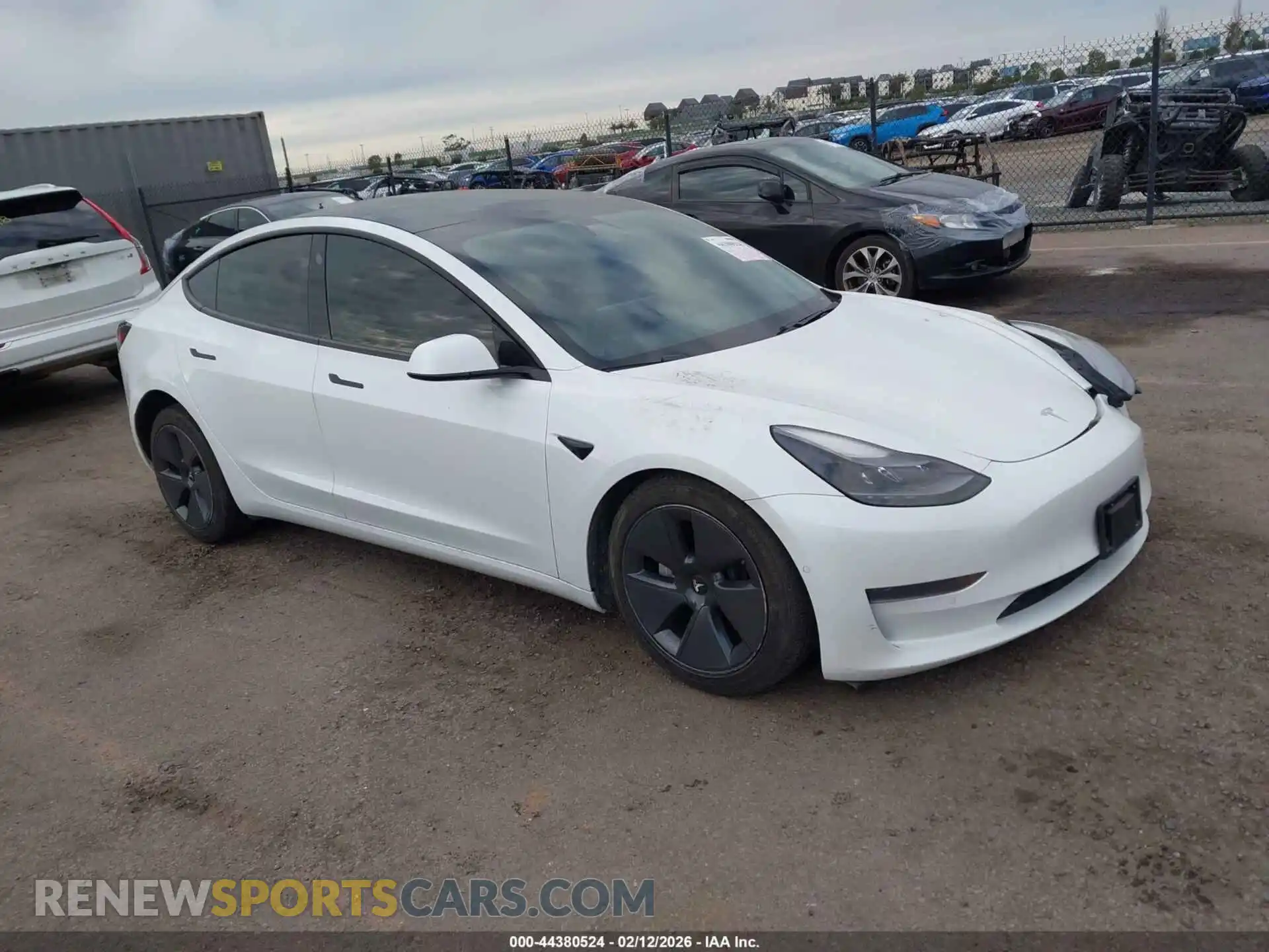 1 Photograph of a damaged car 5YJ3E1EAXMF873980 TESLA MODEL 3 2021