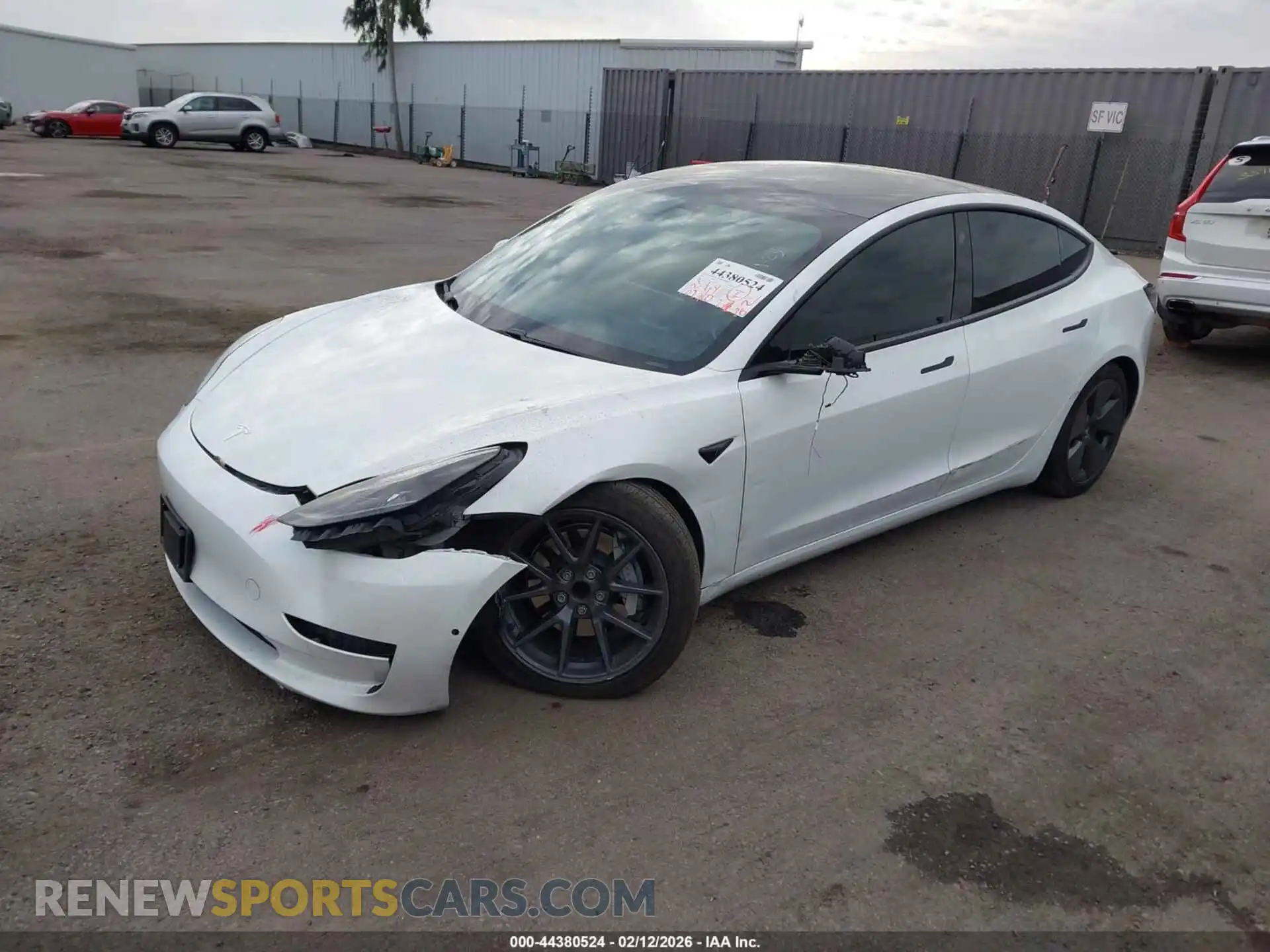 2 Photograph of a damaged car 5YJ3E1EAXMF873980 TESLA MODEL 3 2021