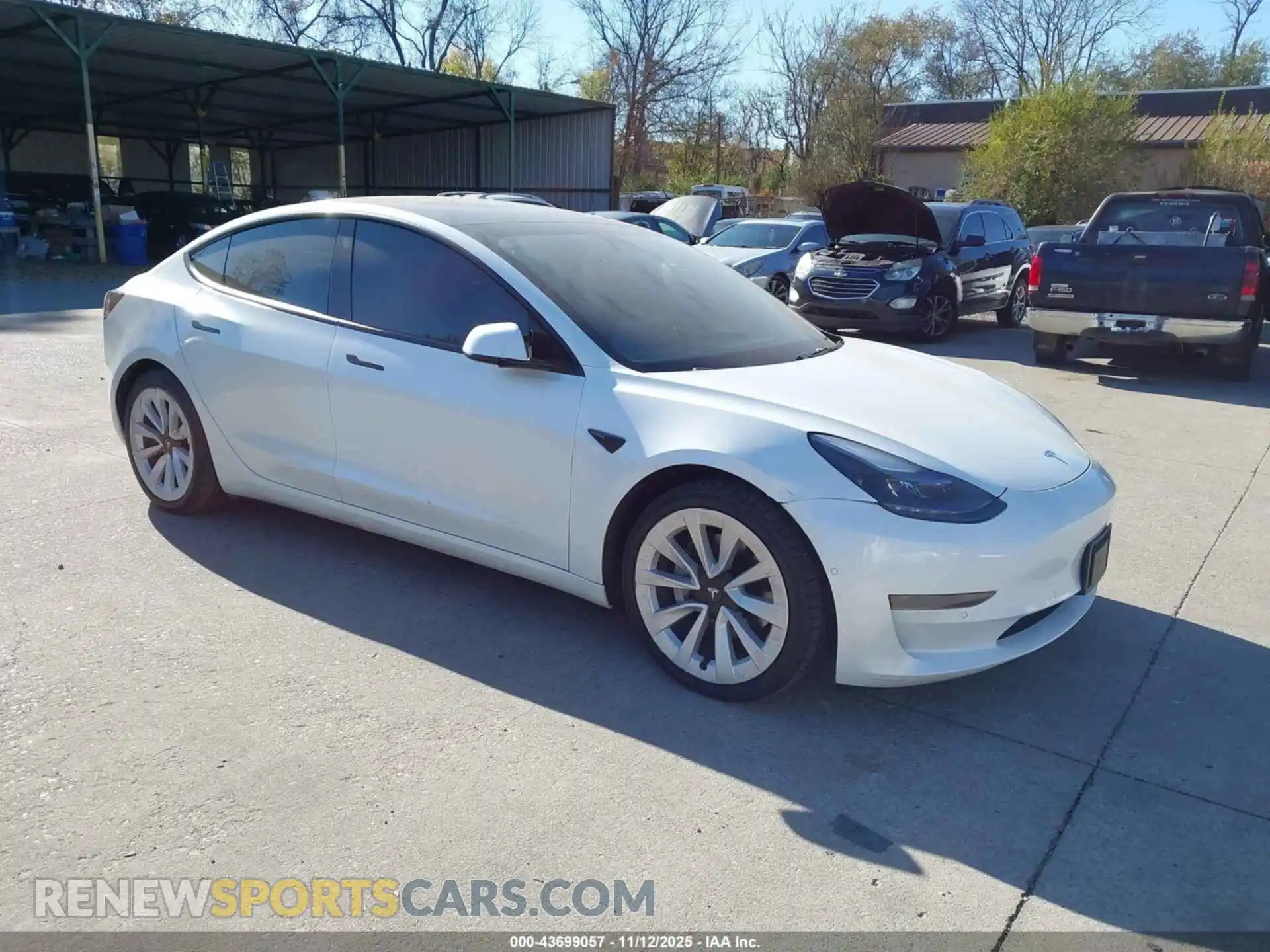 1 Photograph of a damaged car 5YJ3E1EAXMF874790 TESLA MODEL 3 2021