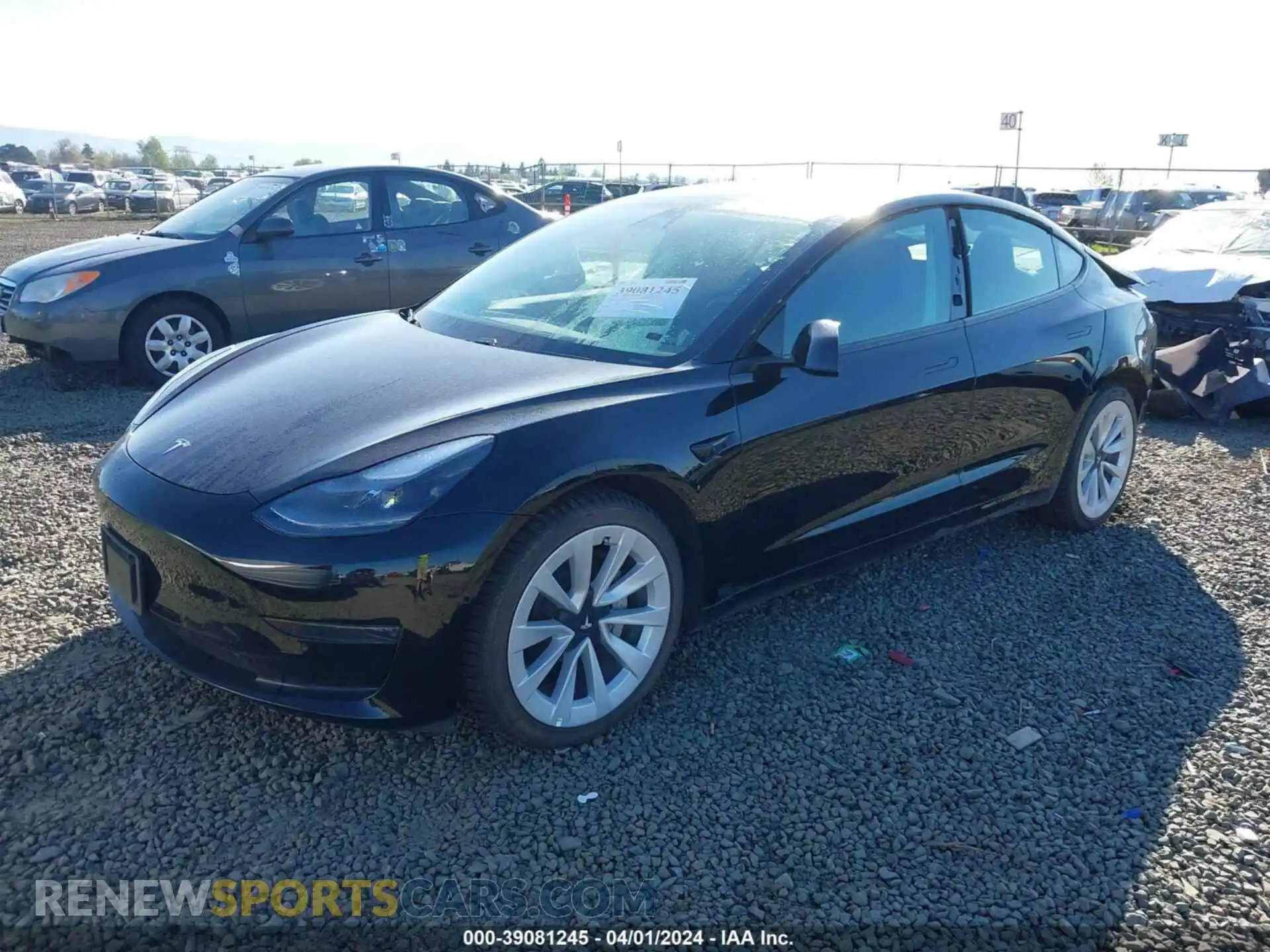 2 Photograph of a damaged car 5YJ3E1EAXMF922062 TESLA MODEL 3 2021