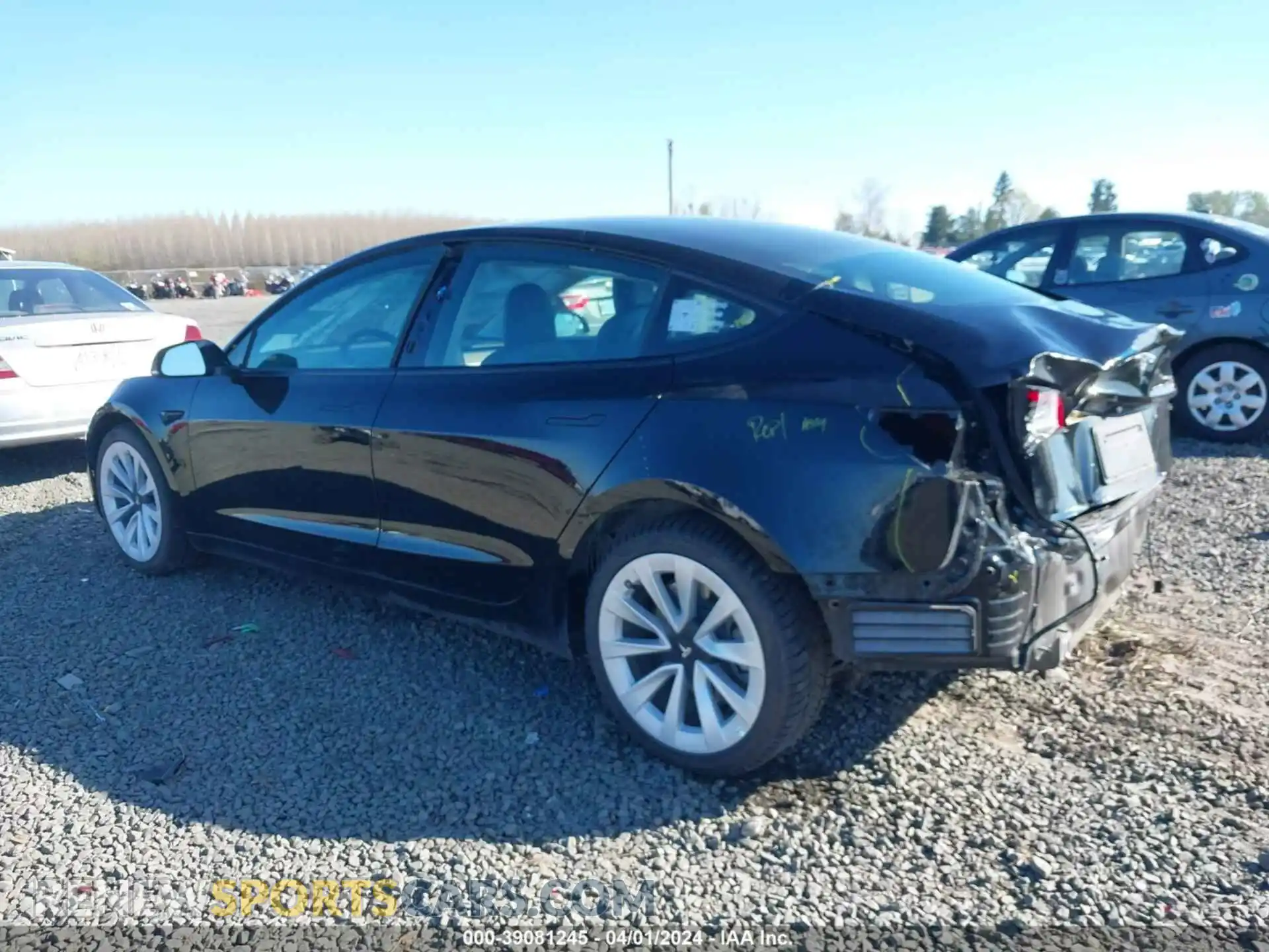 3 Photograph of a damaged car 5YJ3E1EAXMF922062 TESLA MODEL 3 2021