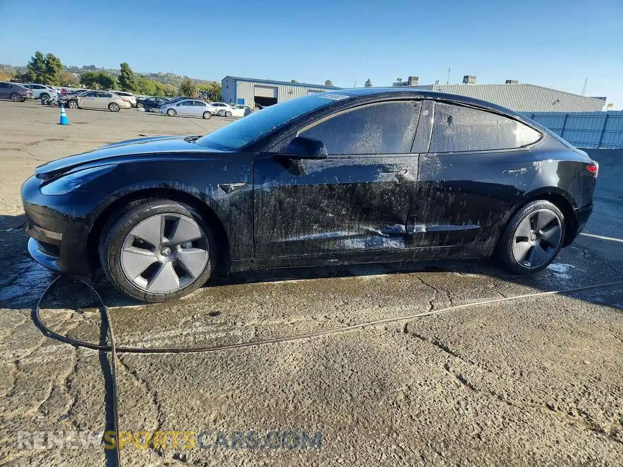1 Photograph of a damaged car 5YJ3E1EAXMF929478 TESLA MODEL 3 2021