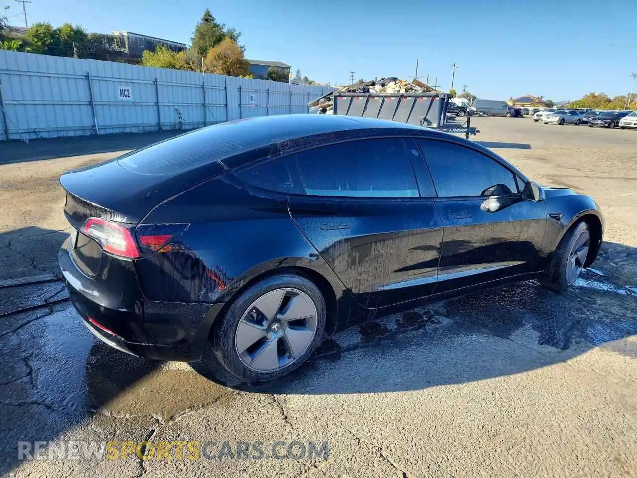 3 Photograph of a damaged car 5YJ3E1EAXMF929478 TESLA MODEL 3 2021