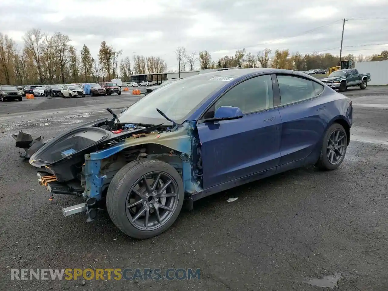 1 Photograph of a damaged car 5YJ3E1EAXMF996467 TESLA MODEL 3 2021
