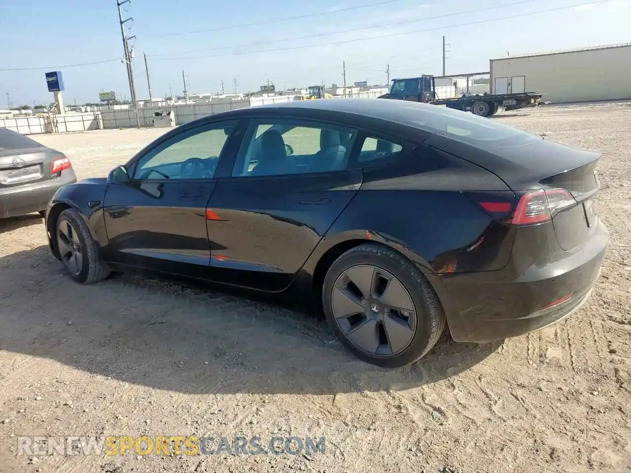 2 Photograph of a damaged car 5YJ3E1EB0MF037197 TESLA MODEL 3 2021