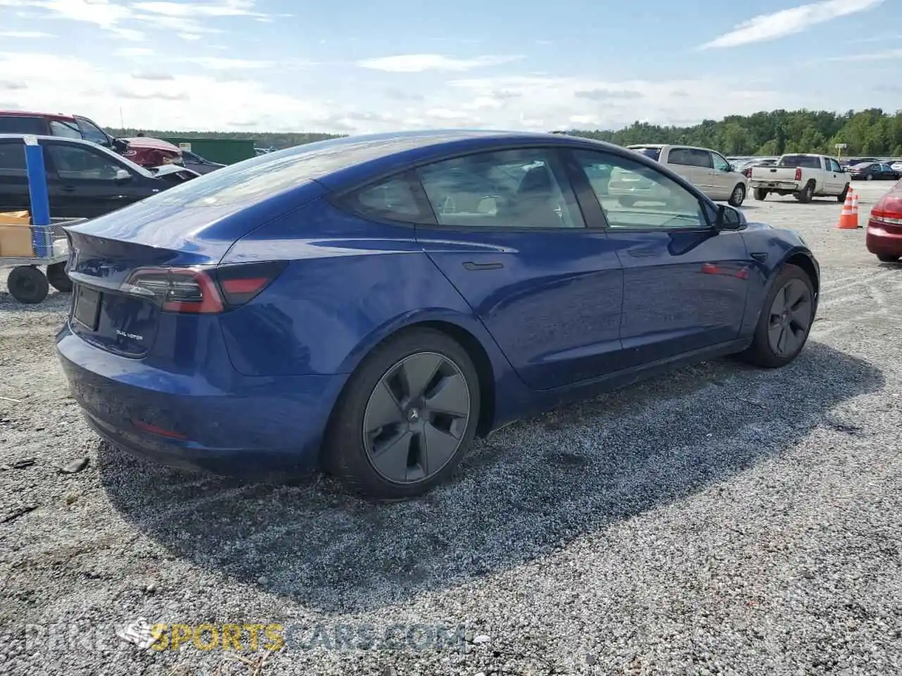 3 Photograph of a damaged car 5YJ3E1EB0MF044506 TESLA MODEL 3 2021