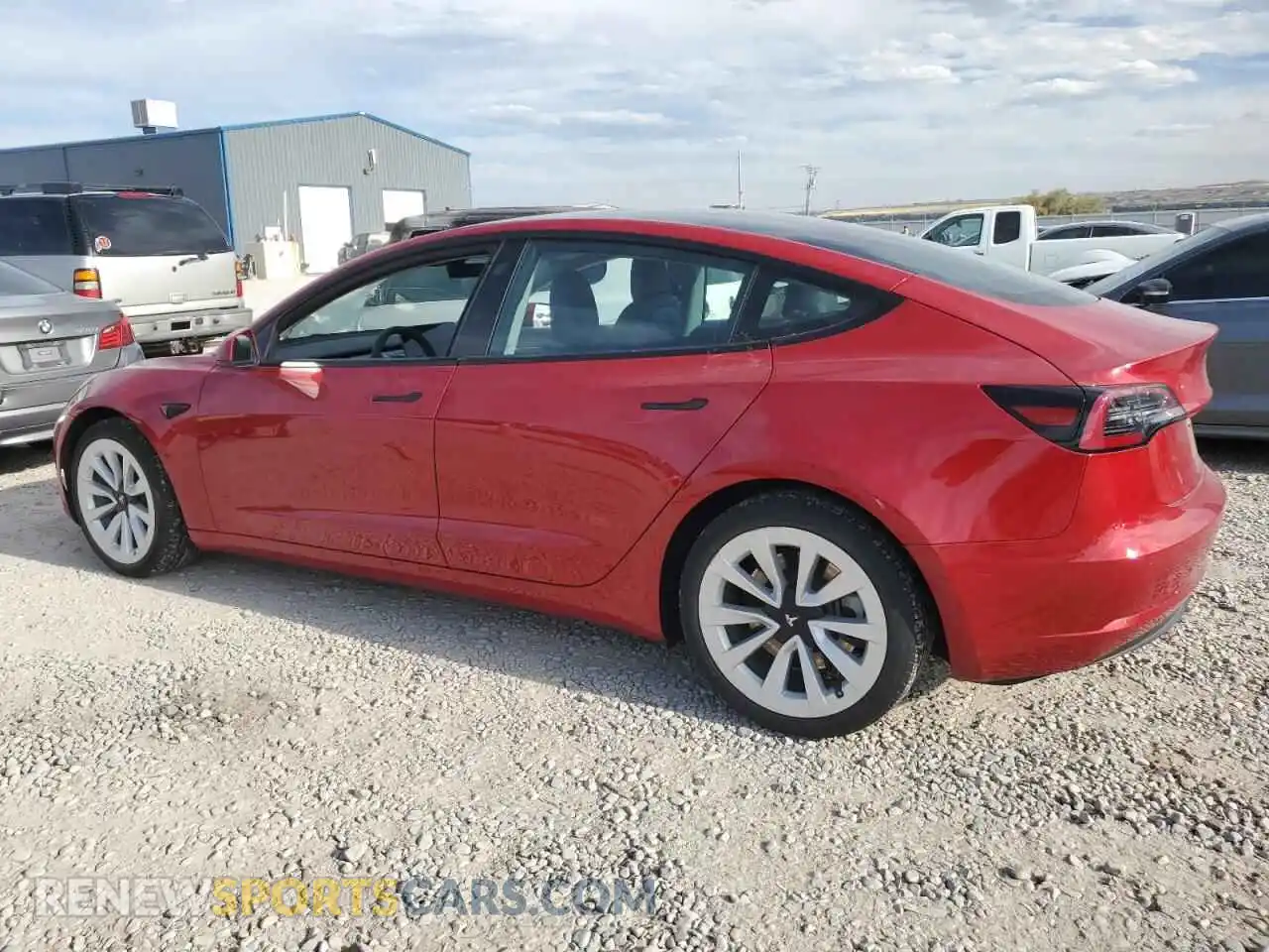 2 Photograph of a damaged car 5YJ3E1EB0MF049382 TESLA MODEL 3 2021