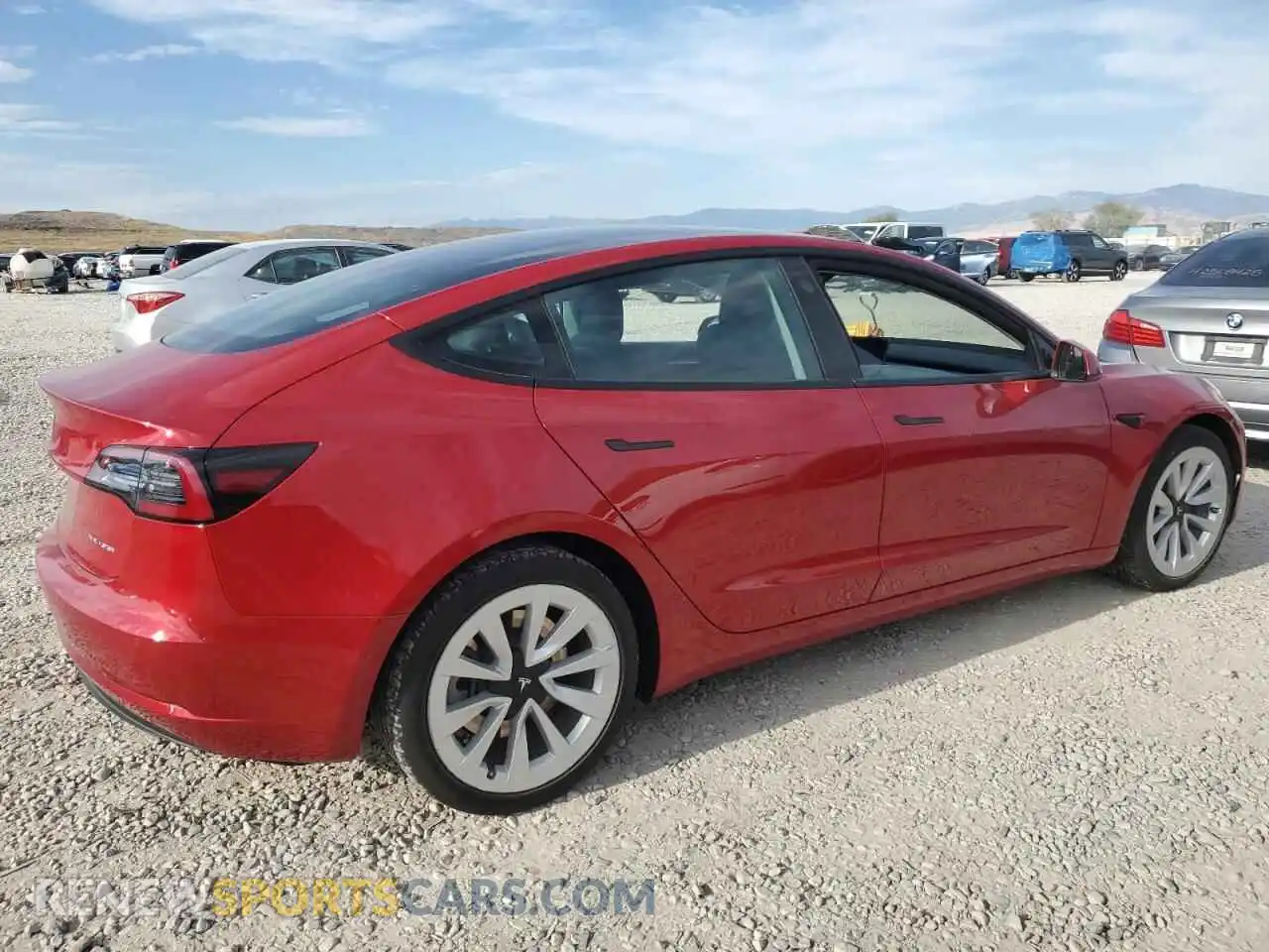 3 Photograph of a damaged car 5YJ3E1EB0MF049382 TESLA MODEL 3 2021