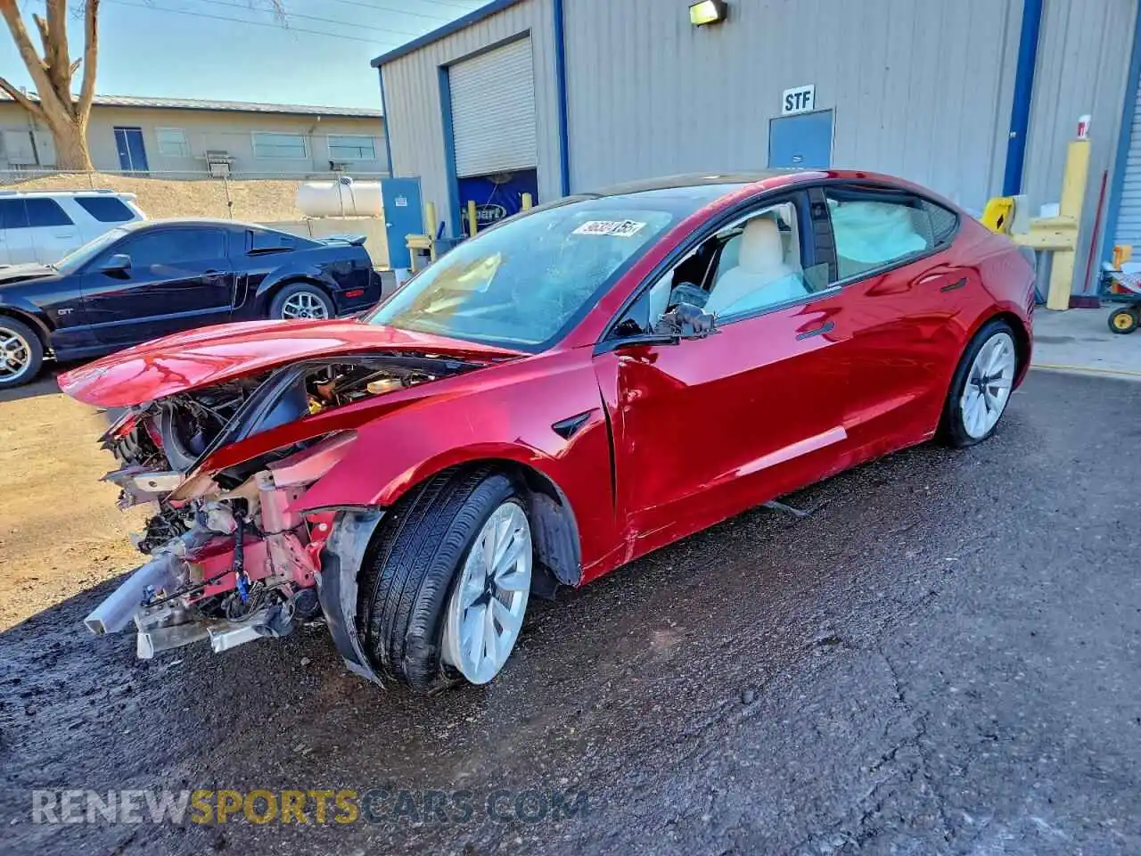 1 fotografías del automóvil dañado 5YJ3E1EB0MF053495 TESLA MODEL 3 2021