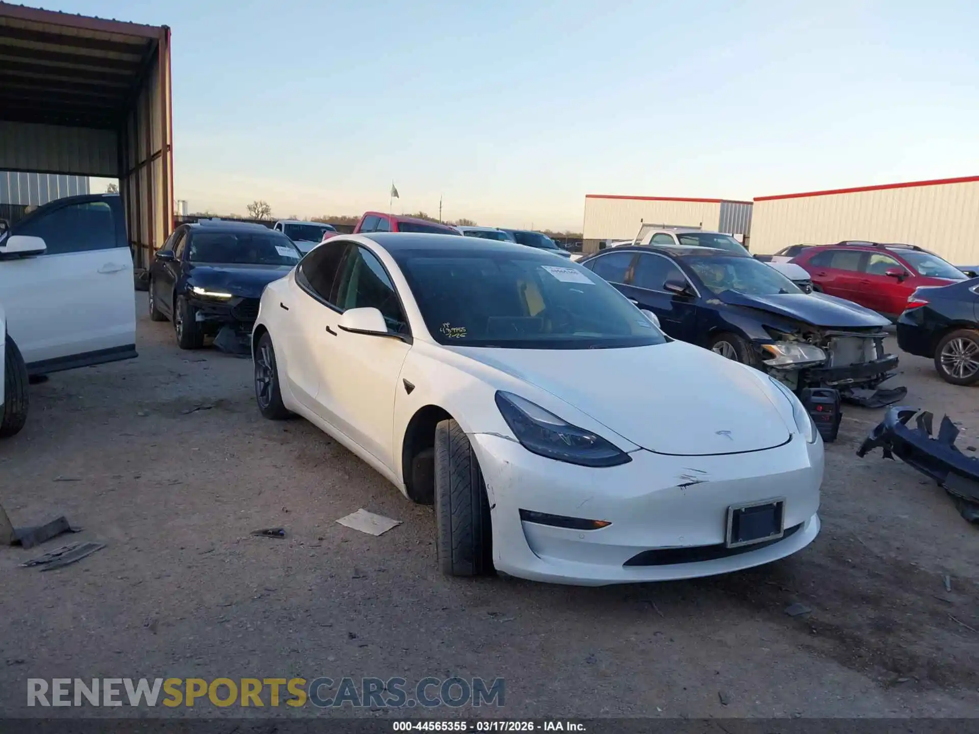 1 Photograph of a damaged car 5YJ3E1EB0MF056591 TESLA MODEL 3 2021