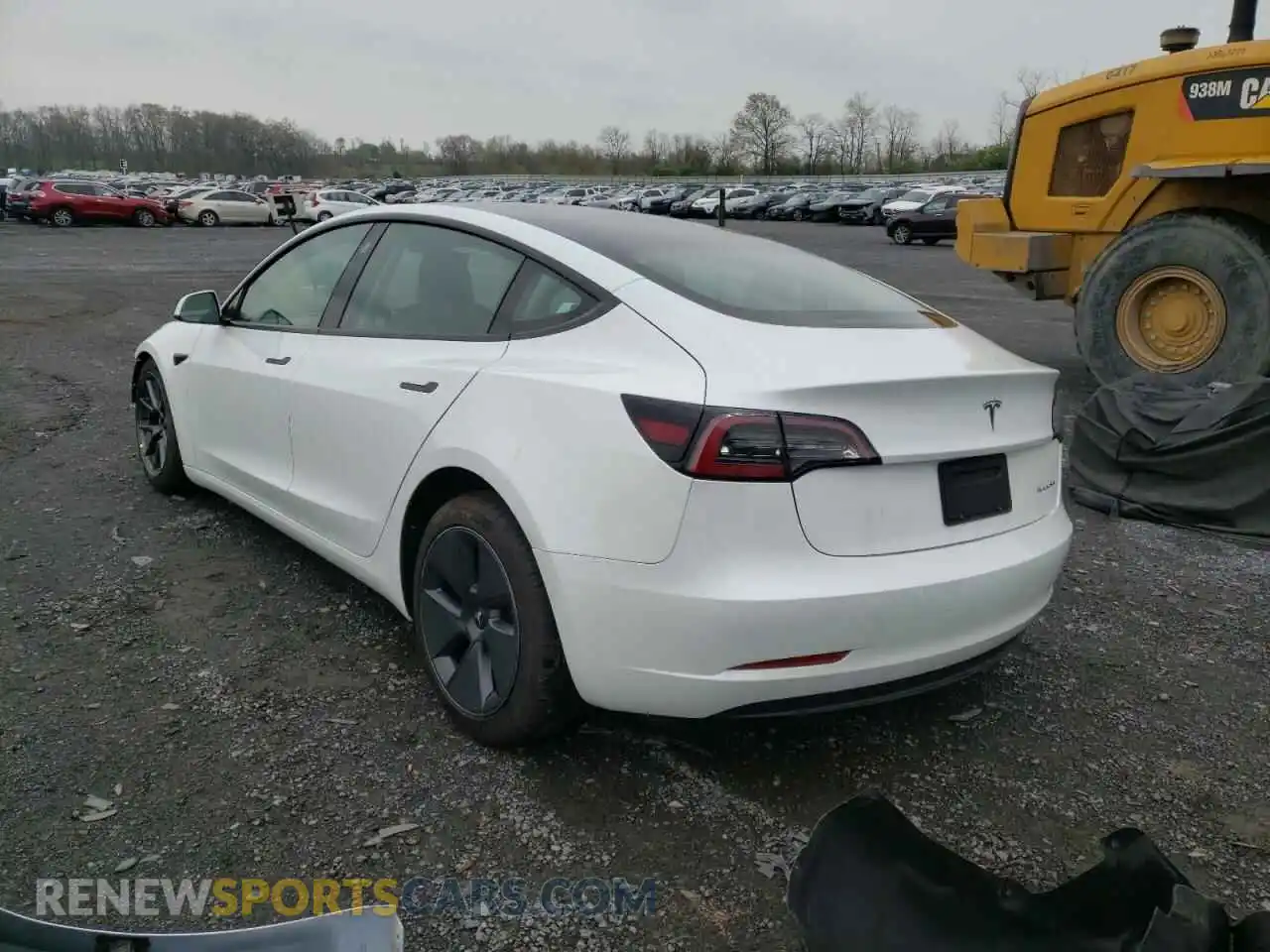 3 Photograph of a damaged car 5YJ3E1EB0MF063248 TESLA MODEL 3 2021
