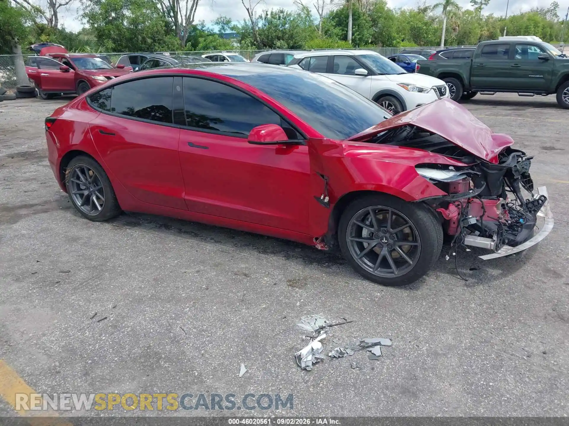 1 Фотография поврежденного автомобиля 5YJ3E1EB0MF080132 TESLA MODEL 3 2021