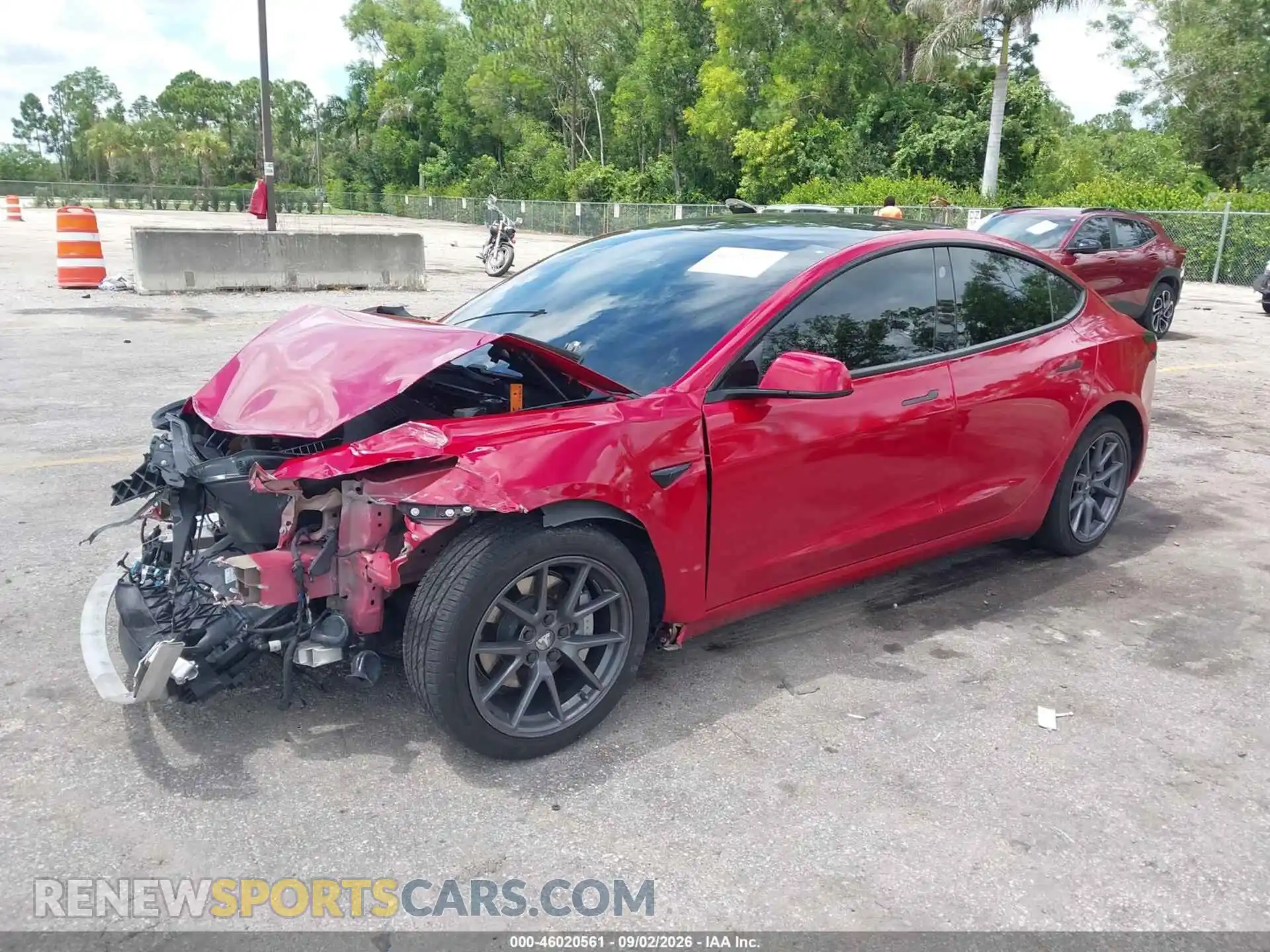 2 Фотография поврежденного автомобиля 5YJ3E1EB0MF080132 TESLA MODEL 3 2021