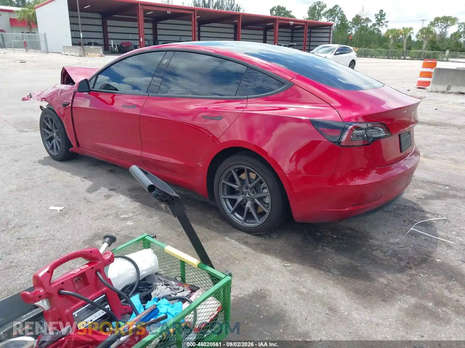 3 Фотография поврежденного автомобиля 5YJ3E1EB0MF080132 TESLA MODEL 3 2021