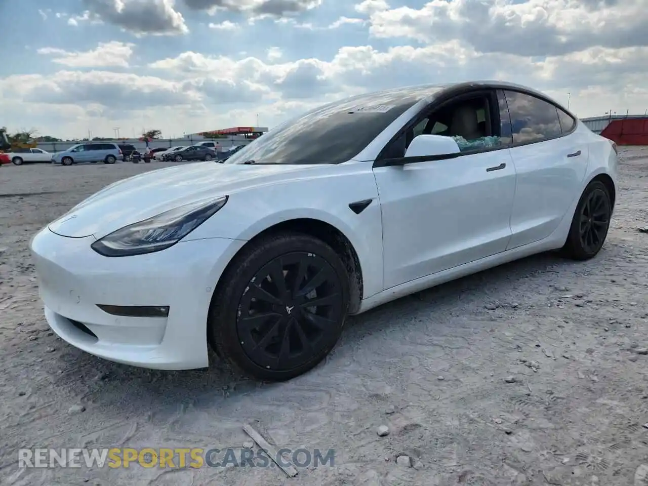 1 Фотография поврежденного автомобиля 5YJ3E1EB0MF849938 TESLA MODEL 3 2021