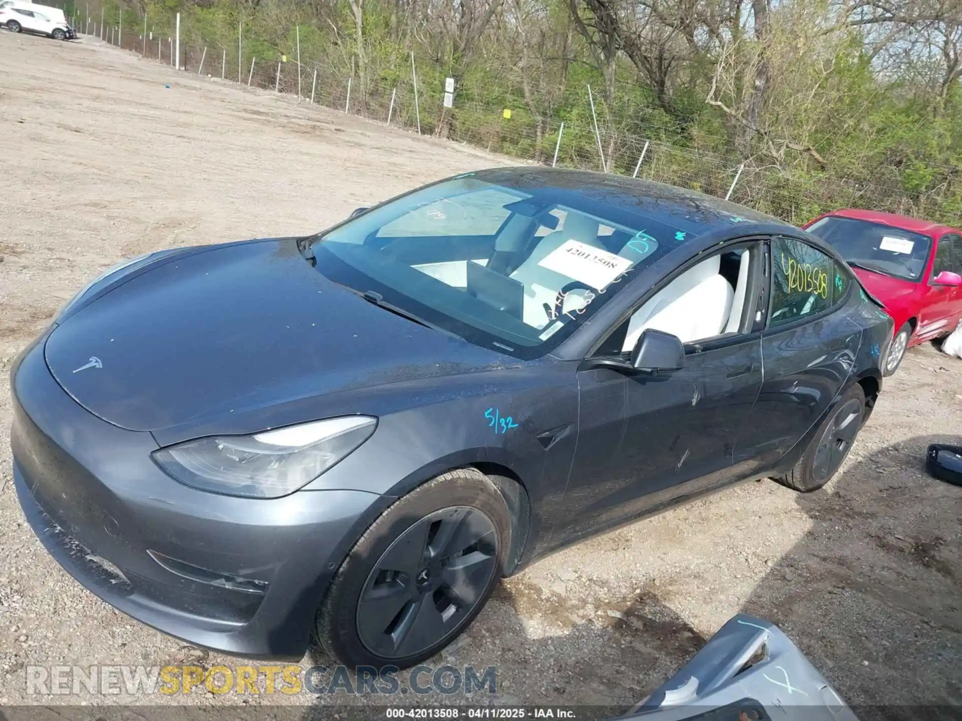 2 Photograph of a damaged car 5YJ3E1EB0MF903058 TESLA MODEL 3 2021