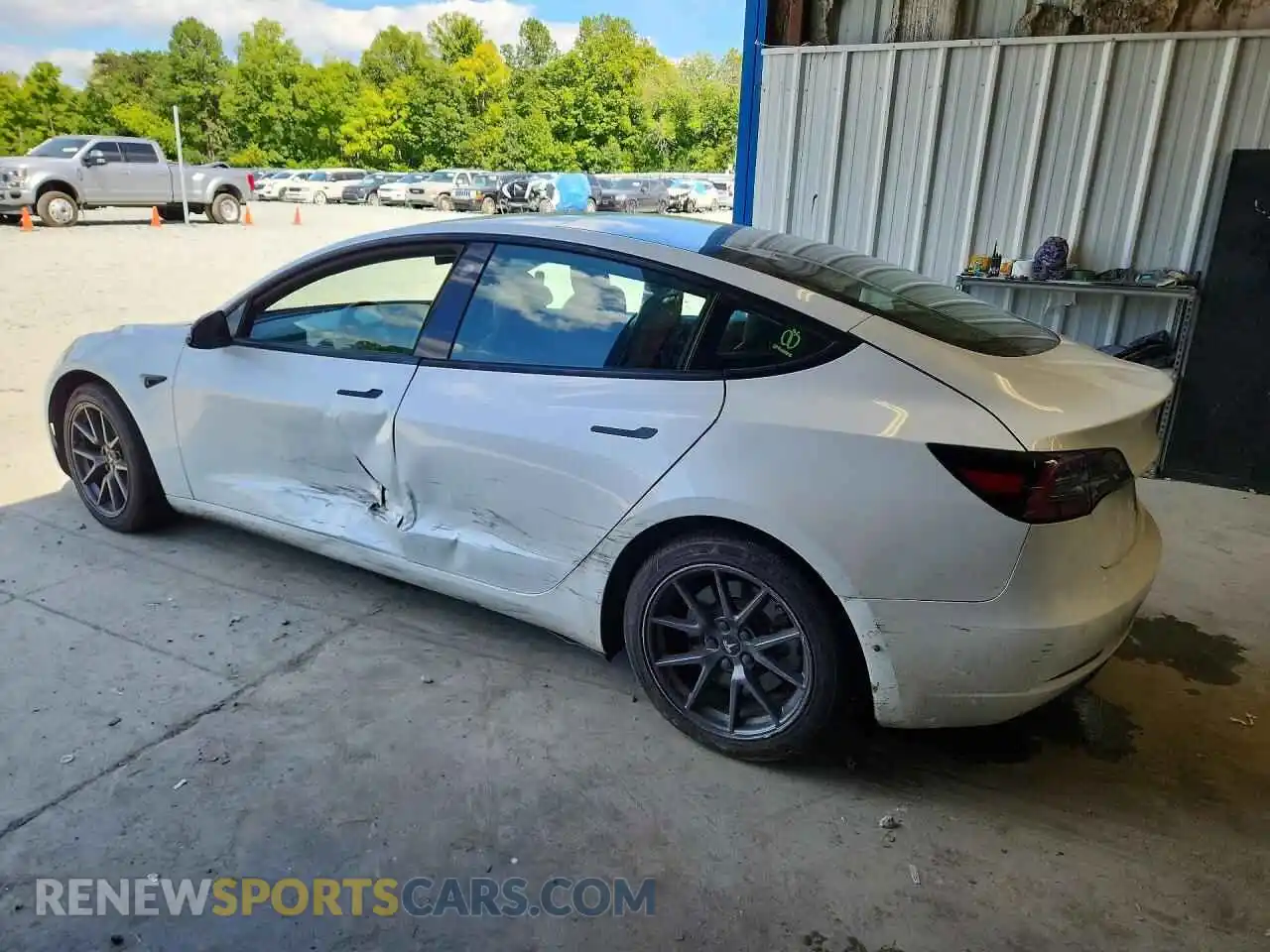 2 Фотография поврежденного автомобиля 5YJ3E1EB0MF923651 TESLA MODEL 3 2021