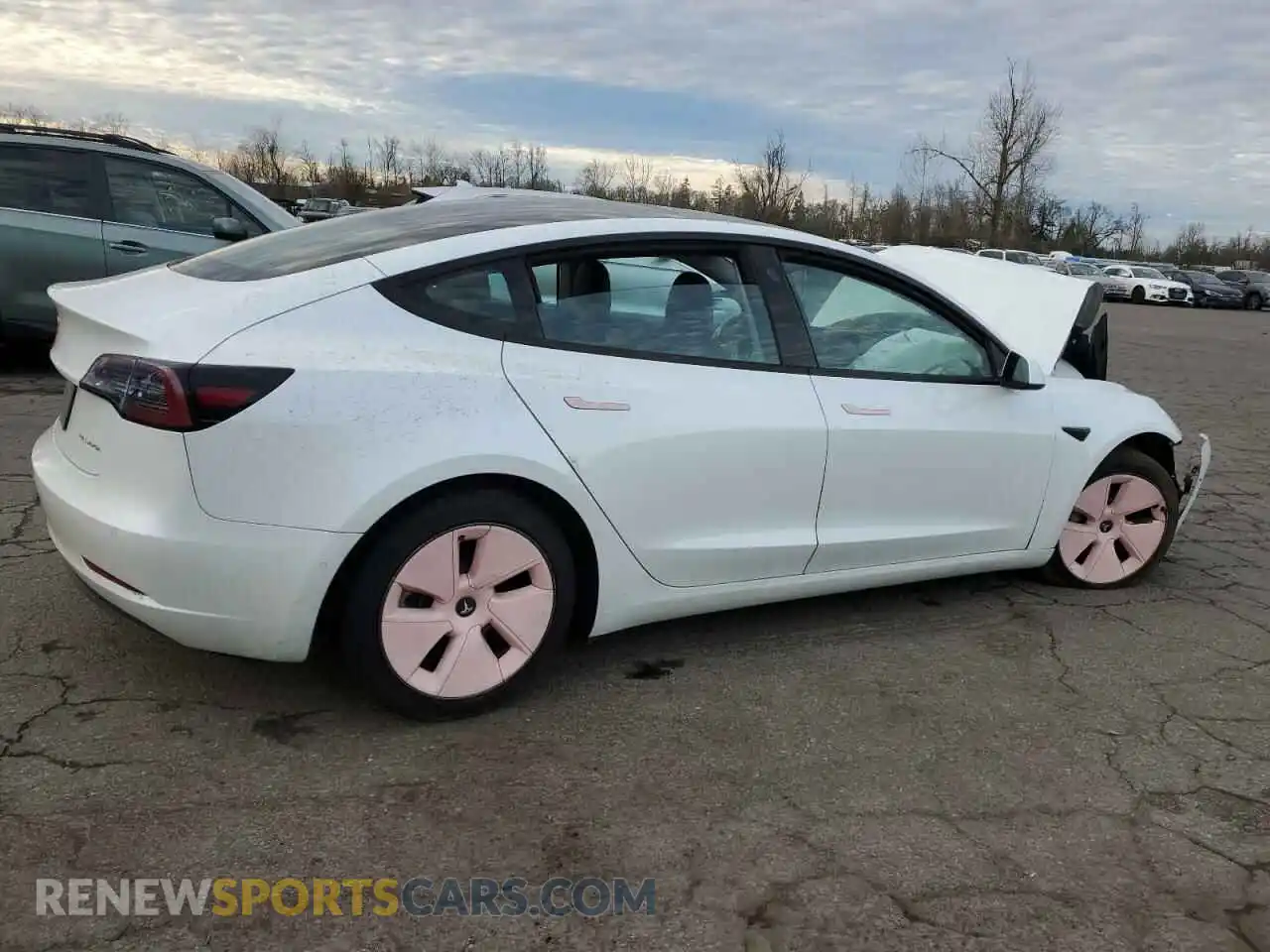 3 Photograph of a damaged car 5YJ3E1EB0MF938991 TESLA MODEL 3 2021