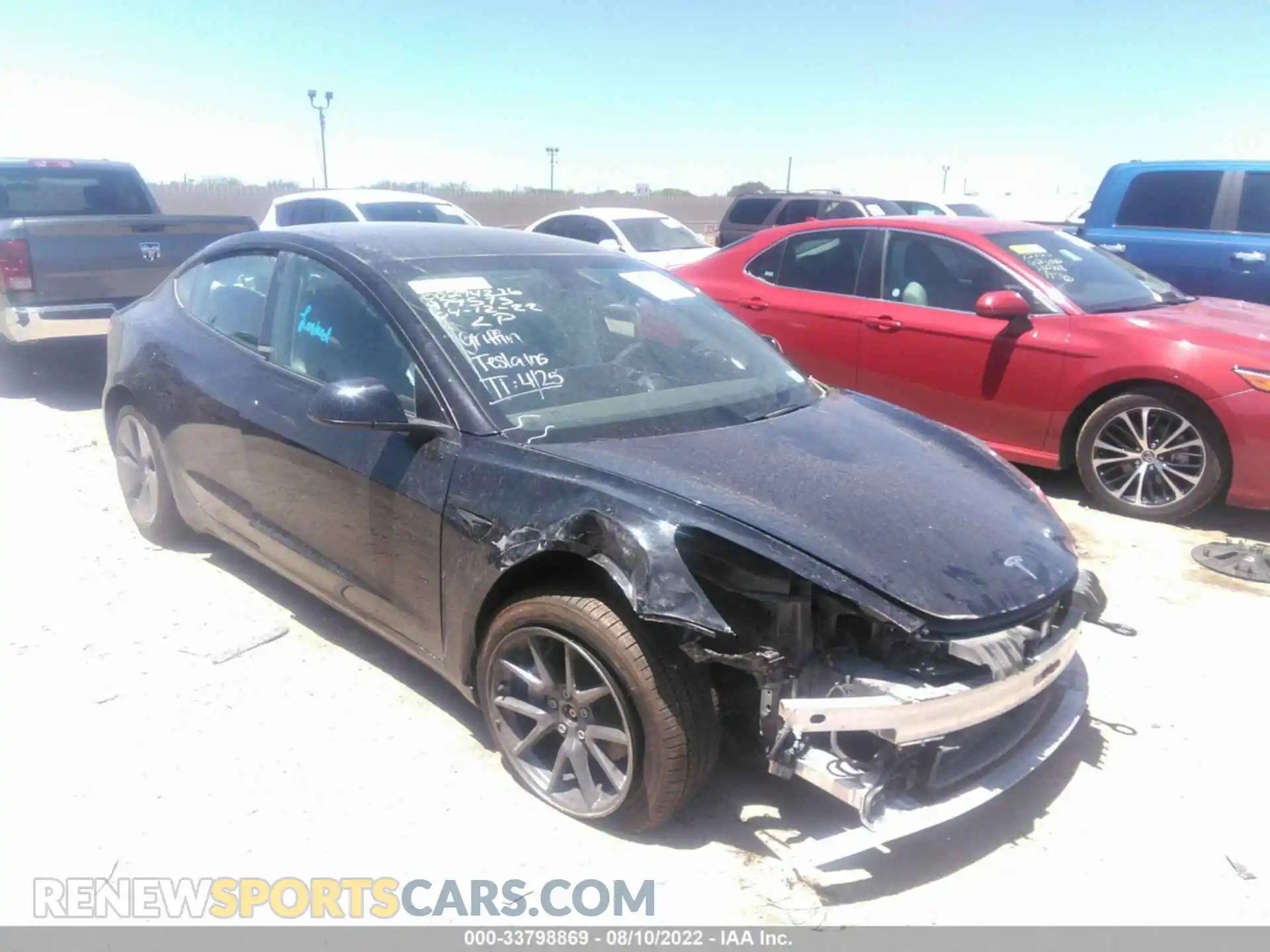 1 Фотография поврежденного автомобиля 5YJ3E1EB0MF979573 TESLA MODEL 3 2021