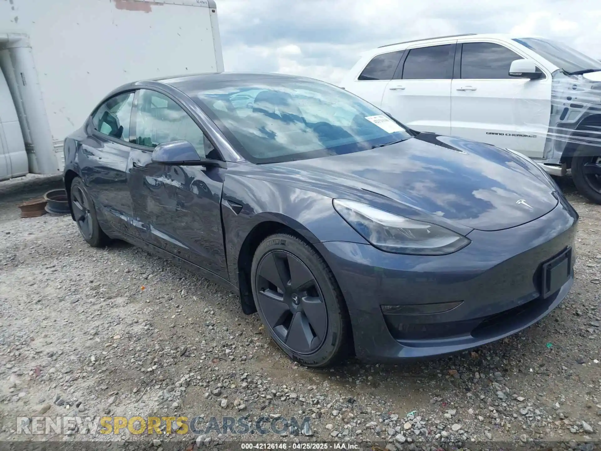 1 Photograph of a damaged car 5YJ3E1EB0MF979654 TESLA MODEL 3 2021