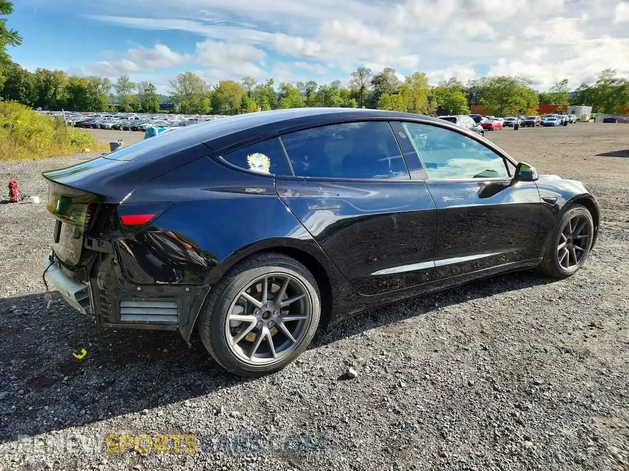 3 fotografías del automóvil dañado 5YJ3E1EB0MF992565 TESLA MODEL 3 2021