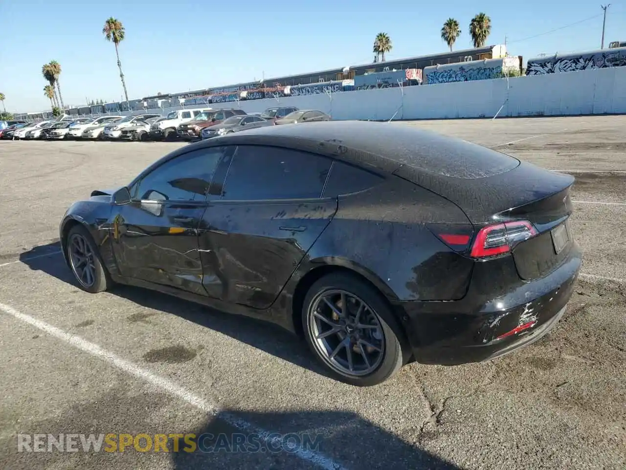 2 Photograph of a damaged car 5YJ3E1EB0MF998107 TESLA MODEL 3 2021