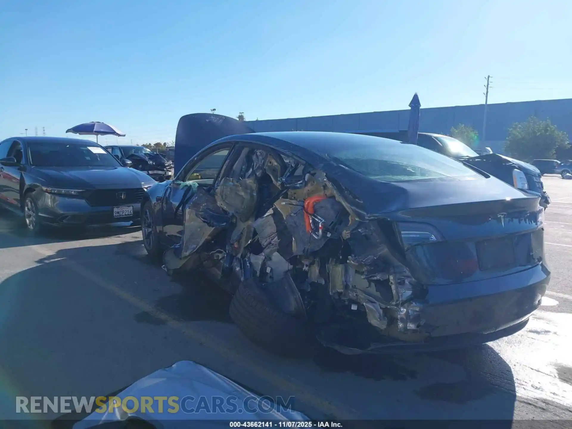 3 Photograph of a damaged car 5YJ3E1EB0MF999077 TESLA MODEL 3 2021
