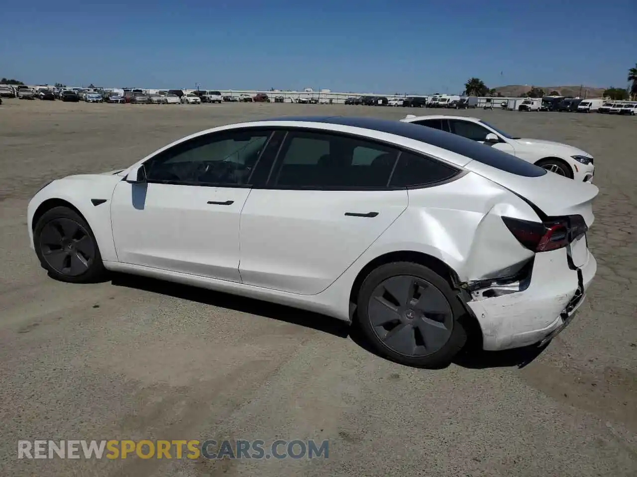 2 Photograph of a damaged car 5YJ3E1EB1MF002491 TESLA MODEL 3 2021