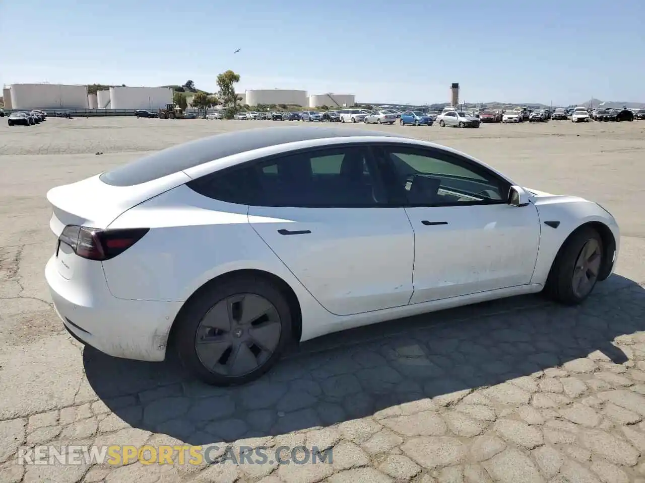 3 Photograph of a damaged car 5YJ3E1EB1MF002491 TESLA MODEL 3 2021