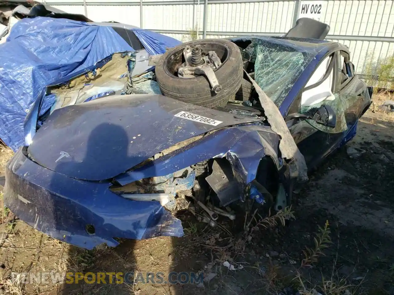 2 Photograph of a damaged car 5YJ3E1EB1MF012941 TESLA MODEL 3 2021