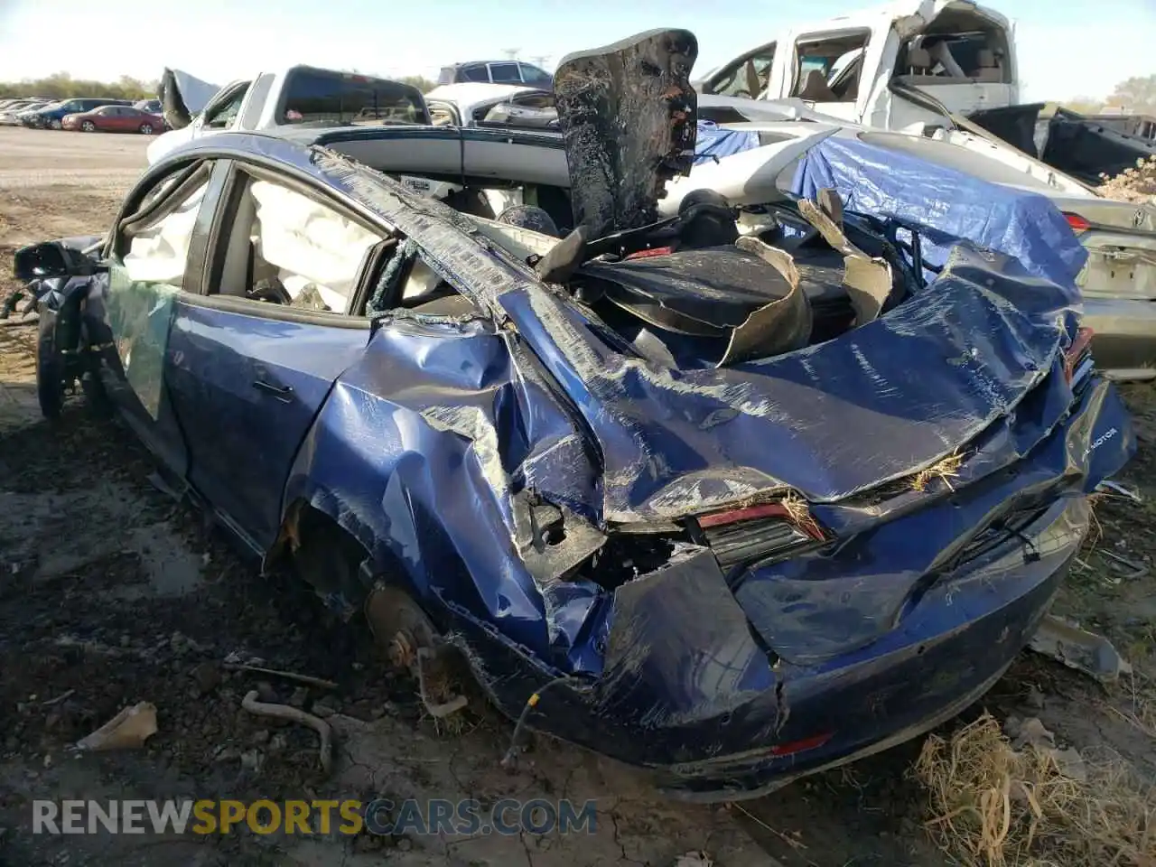 3 Photograph of a damaged car 5YJ3E1EB1MF012941 TESLA MODEL 3 2021