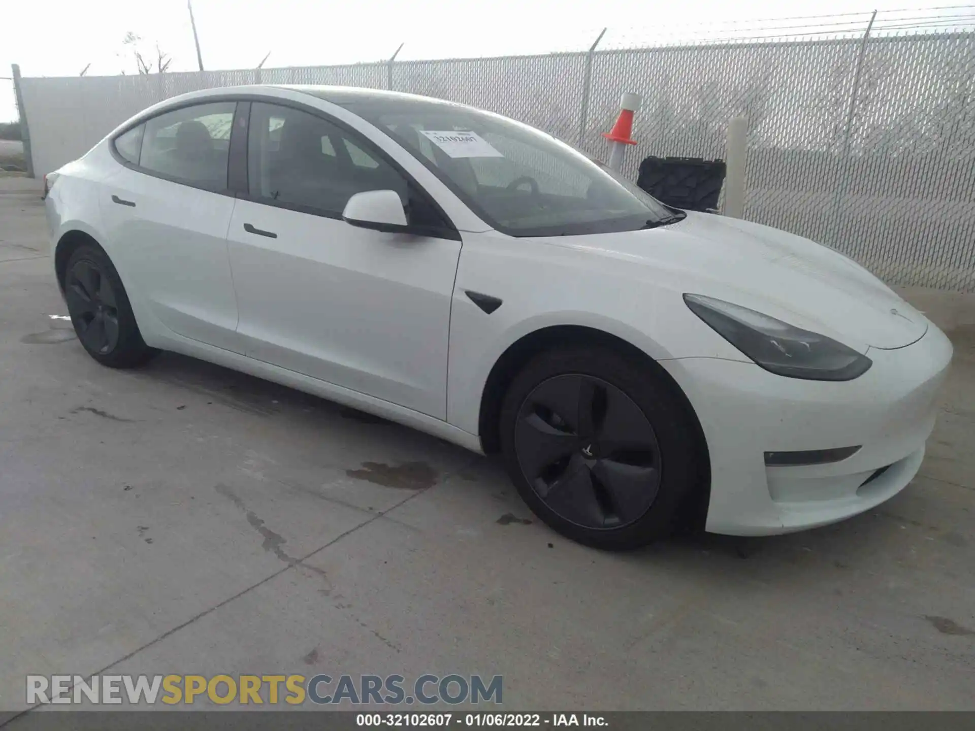 1 fotografías del automóvil dañado 5YJ3E1EB1MF019677 TESLA MODEL 3 2021