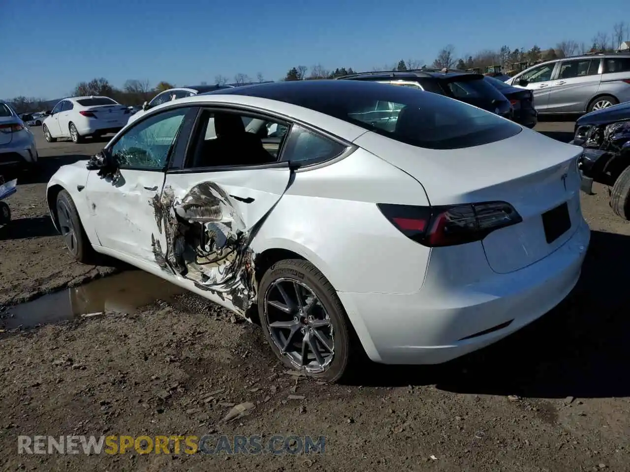 3 Photograph of a damaged car 5YJ3E1EB1MF044501 TESLA MODEL 3 2021