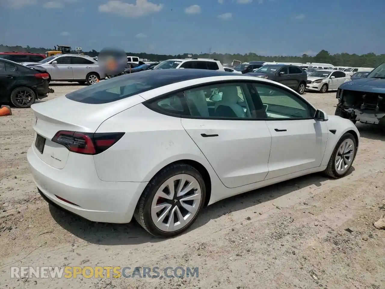 3 Photograph of a damaged car 5YJ3E1EB1MF049049 TESLA MODEL 3 2021
