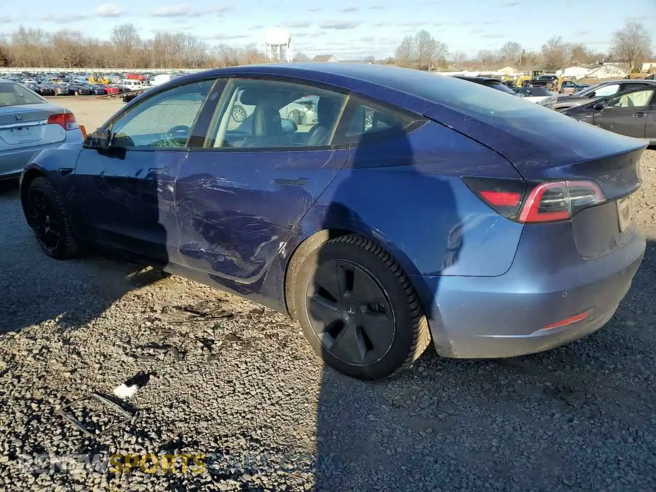 2 Photograph of a damaged car 5YJ3E1EB1MF050086 TESLA MODEL 3 2021