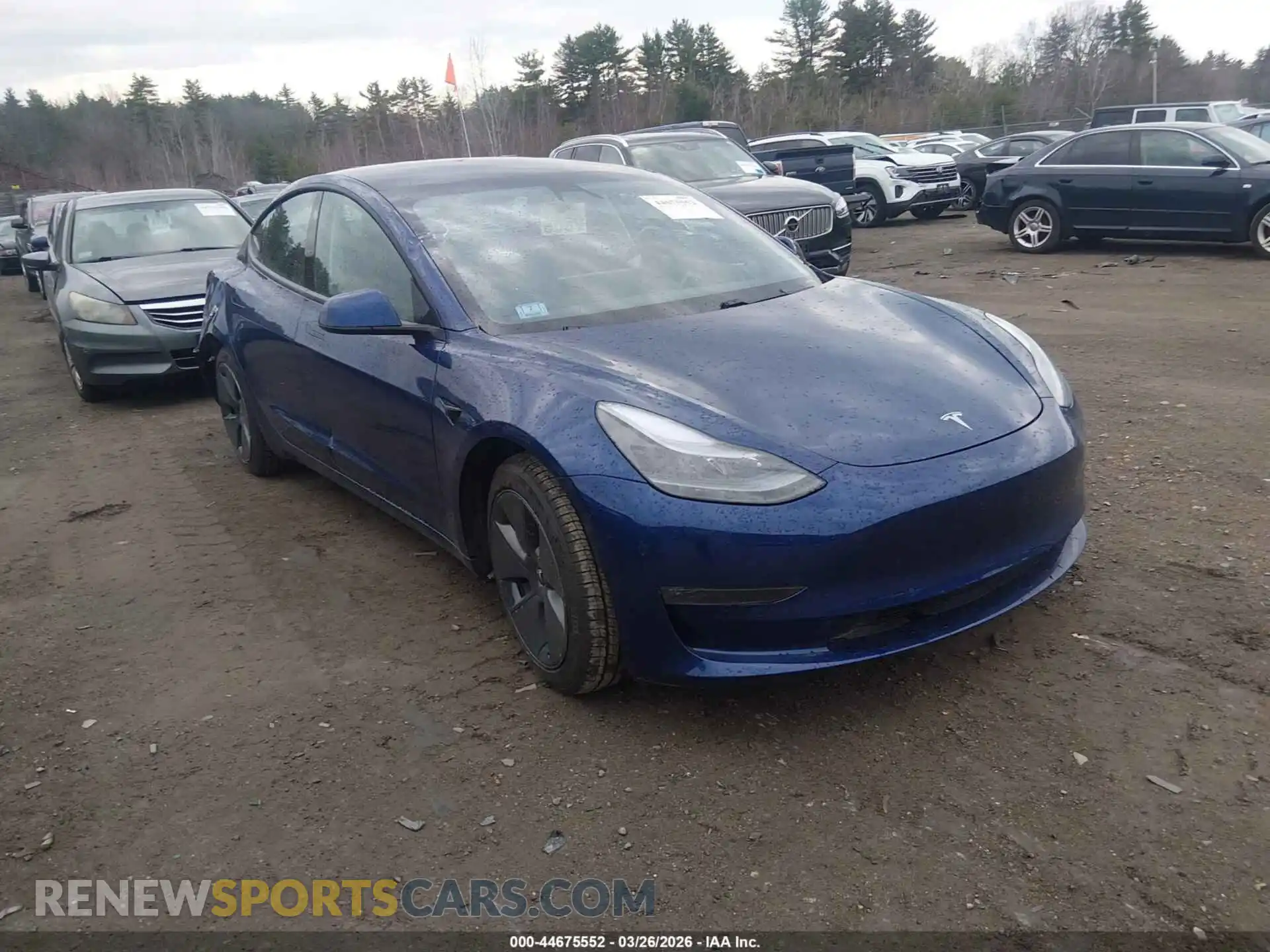 1 Photograph of a damaged car 5YJ3E1EB1MF050329 TESLA MODEL 3 2021