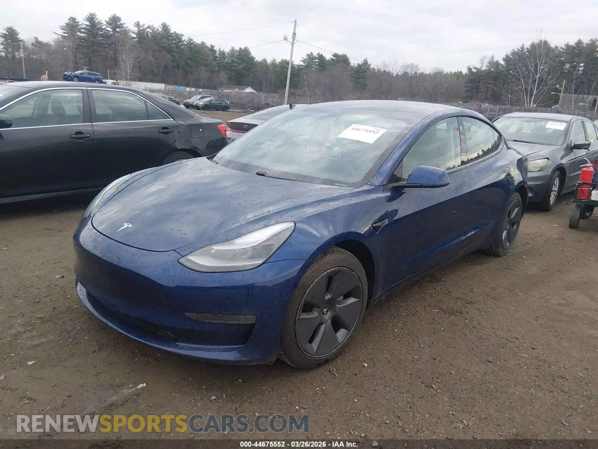 2 Photograph of a damaged car 5YJ3E1EB1MF050329 TESLA MODEL 3 2021
