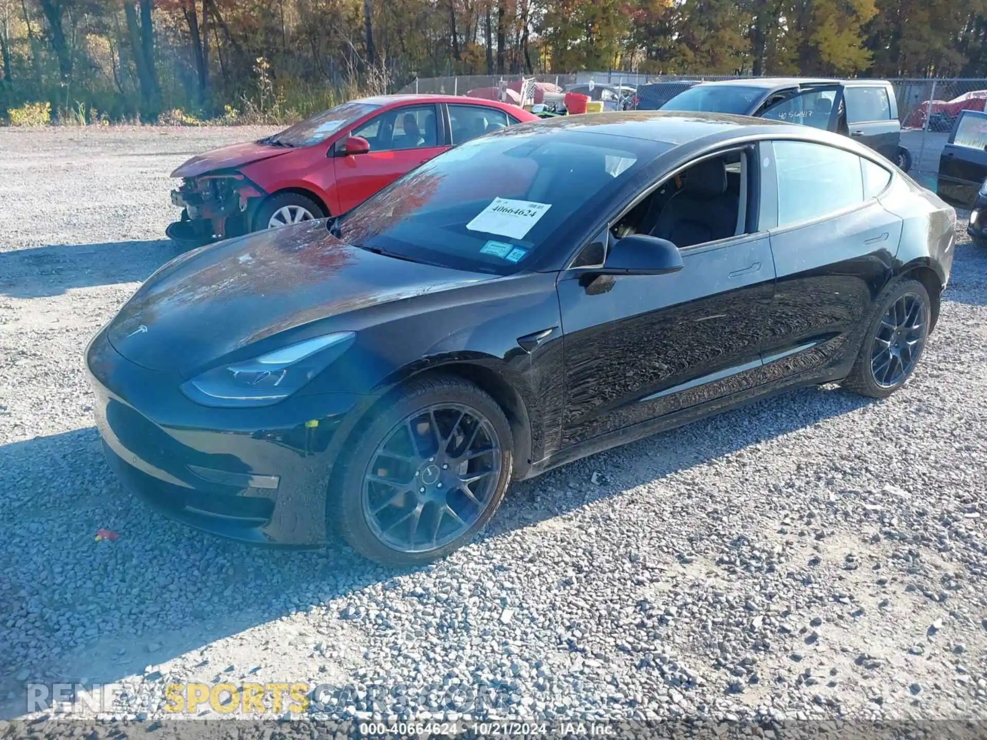 2 Photograph of a damaged car 5YJ3E1EB1MF085484 TESLA MODEL 3 2021