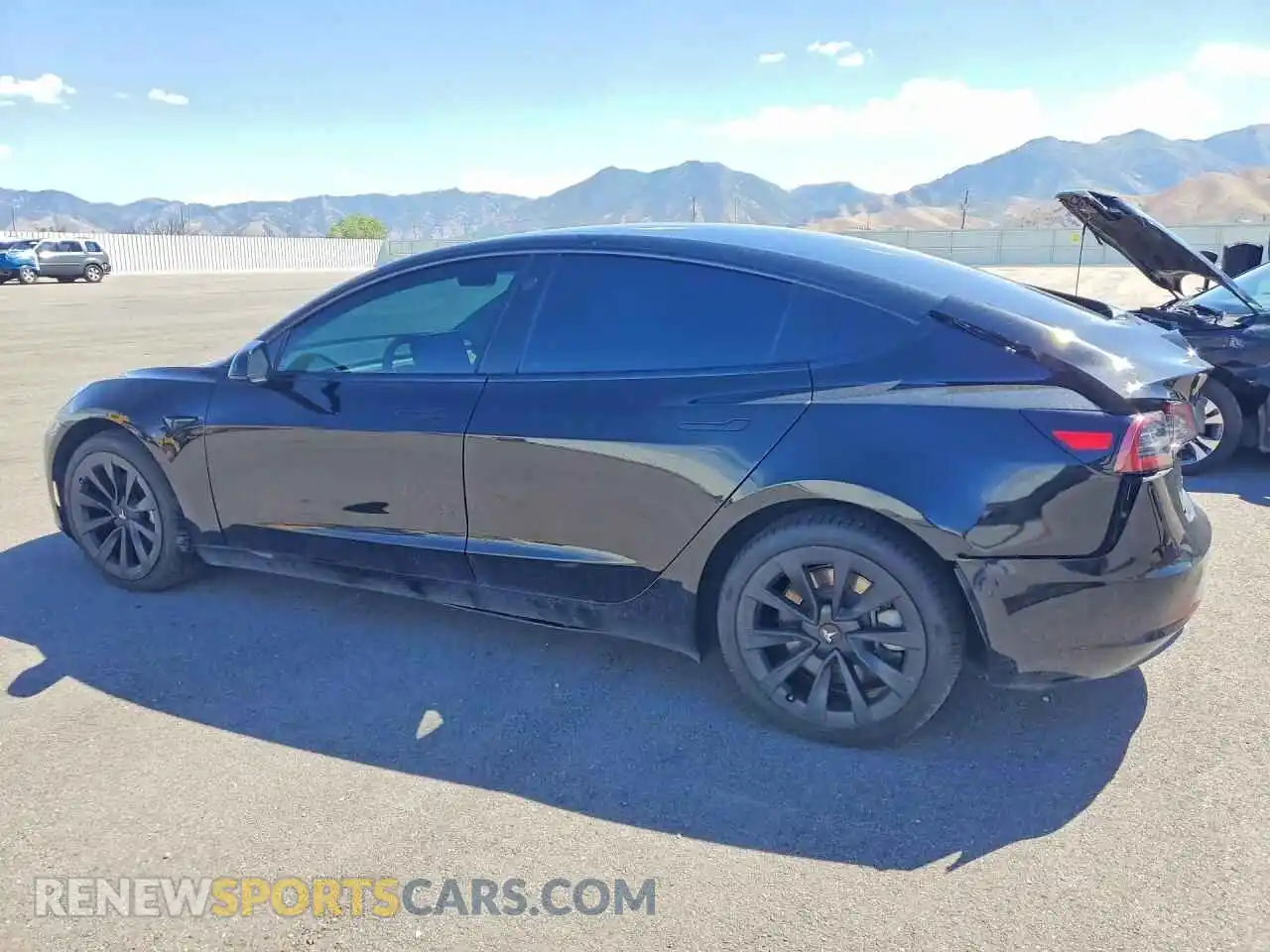 2 Photograph of a damaged car 5YJ3E1EB1MF849687 TESLA MODEL 3 2021