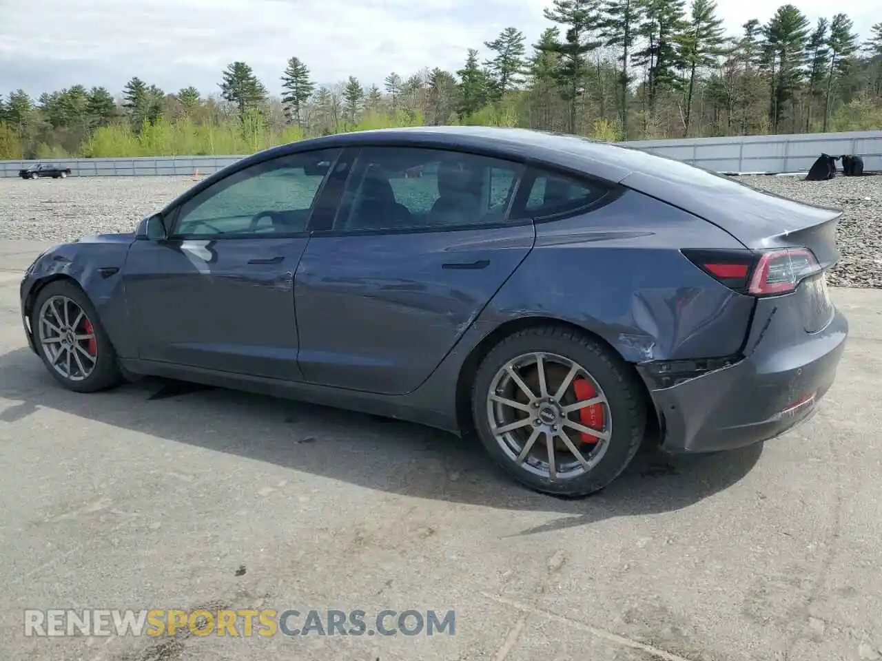 2 Photograph of a damaged car 5YJ3E1EB1MF850239 TESLA MODEL 3 2021