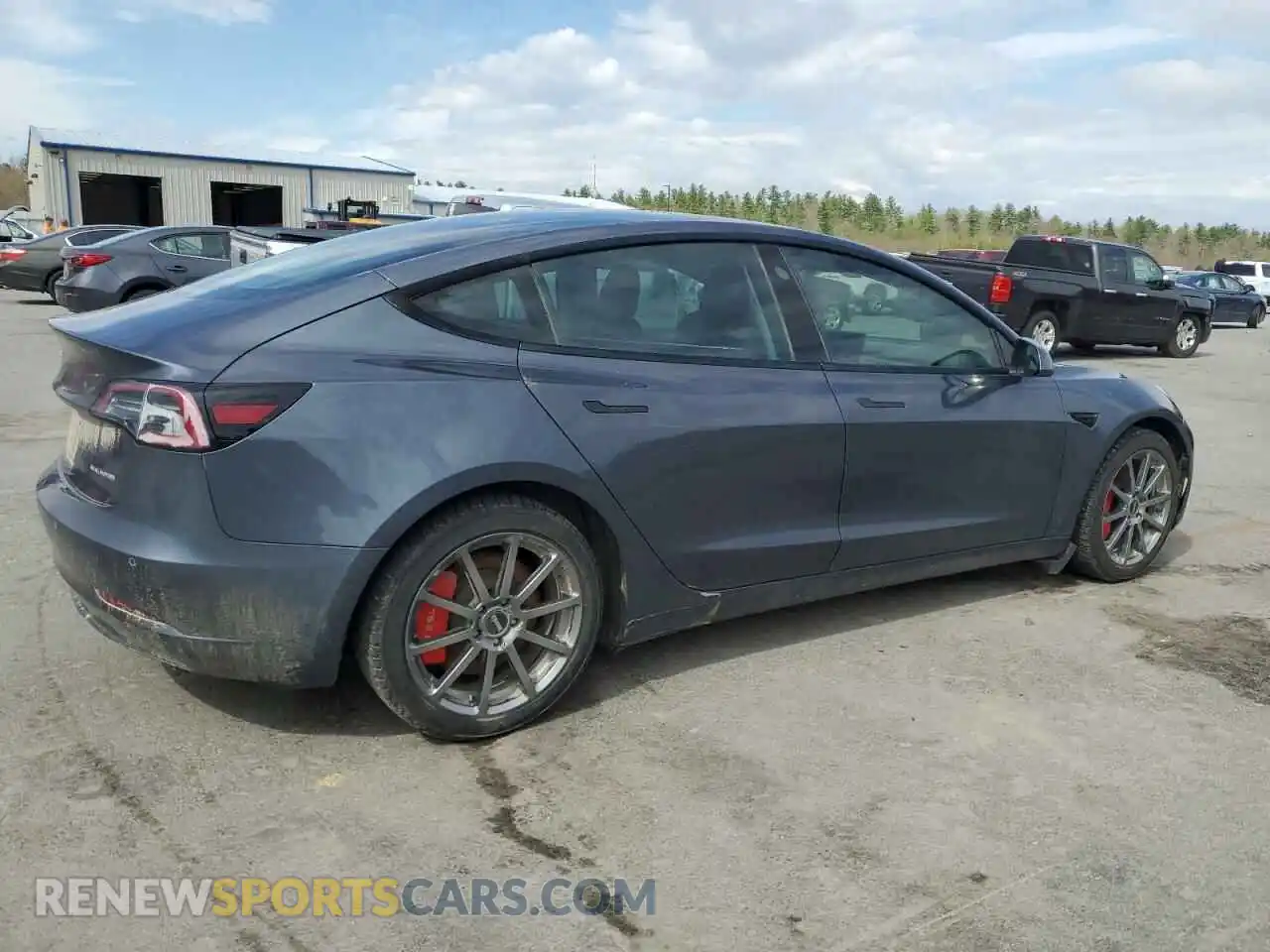 3 Photograph of a damaged car 5YJ3E1EB1MF850239 TESLA MODEL 3 2021