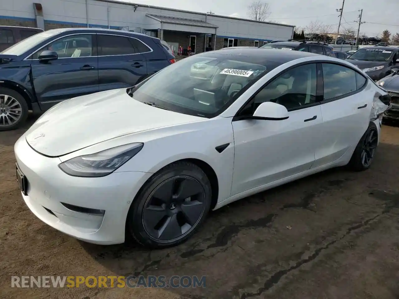 1 Photograph of a damaged car 5YJ3E1EB1MF859104 TESLA MODEL 3 2021