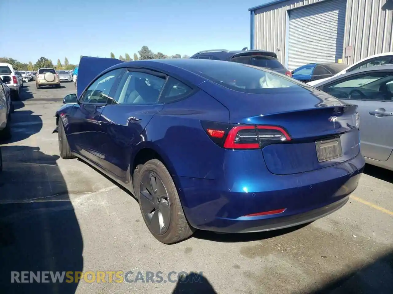 3 Photograph of a damaged car 5YJ3E1EB1MF876887 TESLA MODEL 3 2021