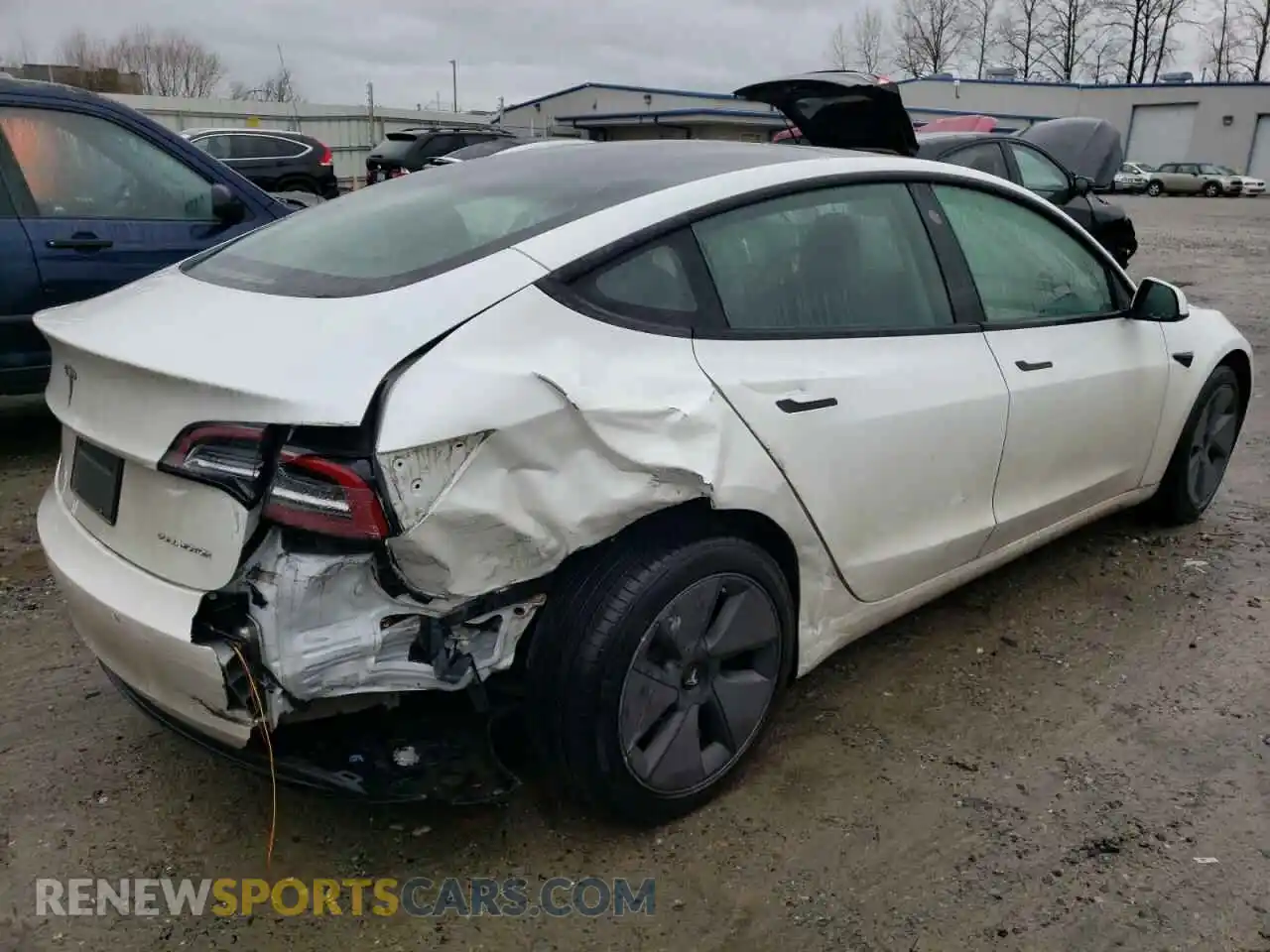 3 Photograph of a damaged car 5YJ3E1EB1MF928177 TESLA MODEL 3 2021