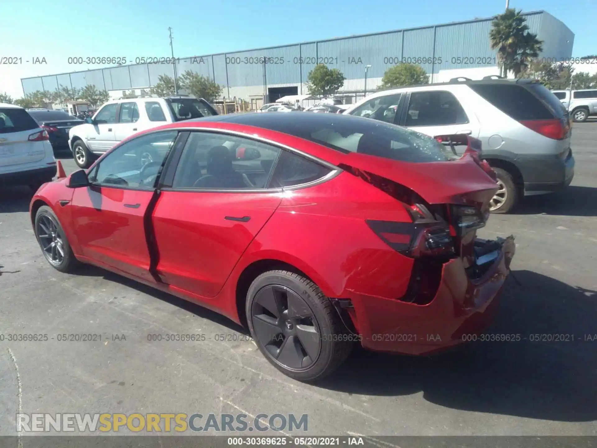 3 Photograph of a damaged car 5YJ3E1EB1MF937347 TESLA MODEL 3 2021