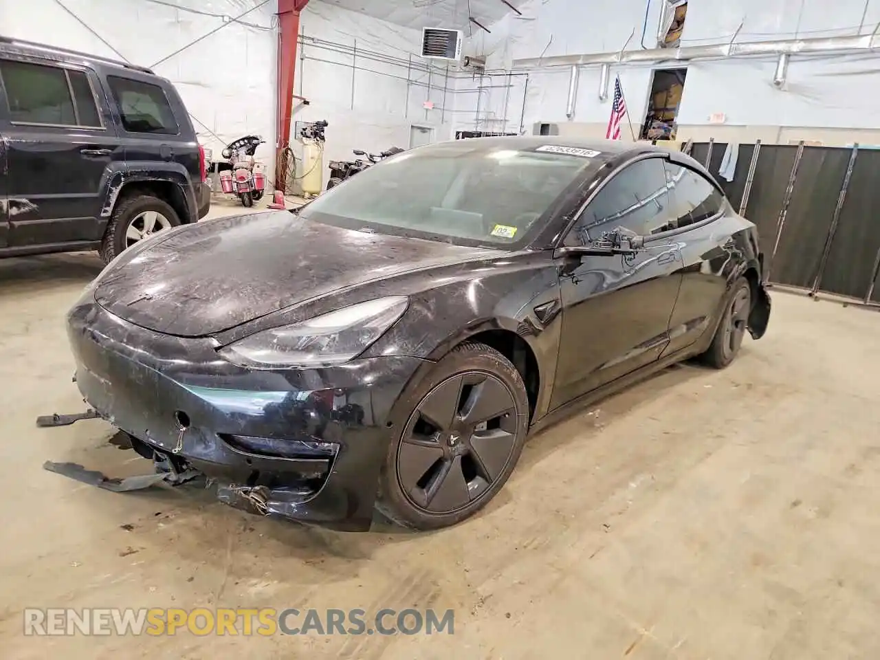 1 Фотография поврежденного автомобиля 5YJ3E1EB1MF939051 TESLA MODEL 3 2021