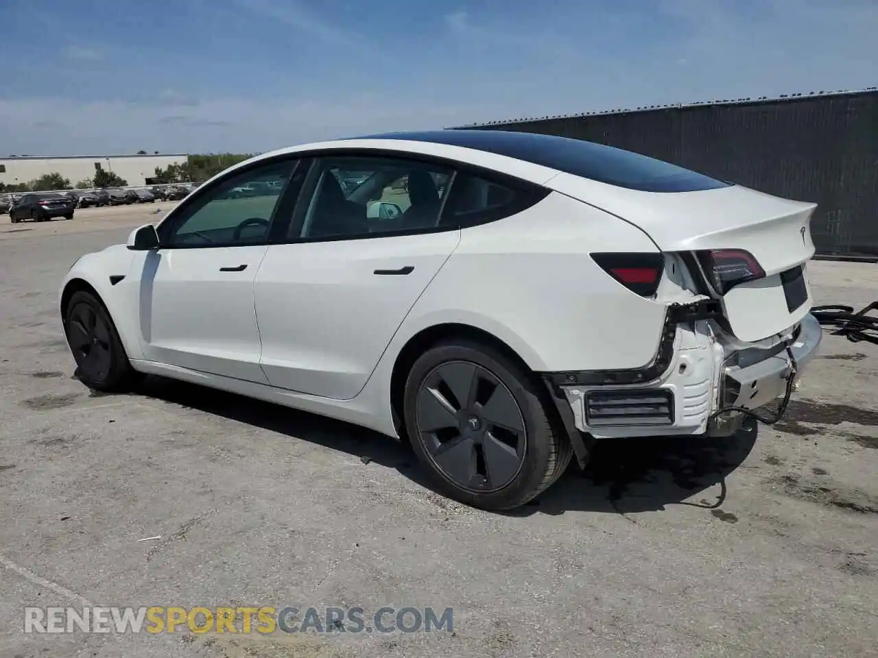 2 Photograph of a damaged car 5YJ3E1EB1MF974799 TESLA MODEL 3 2021
