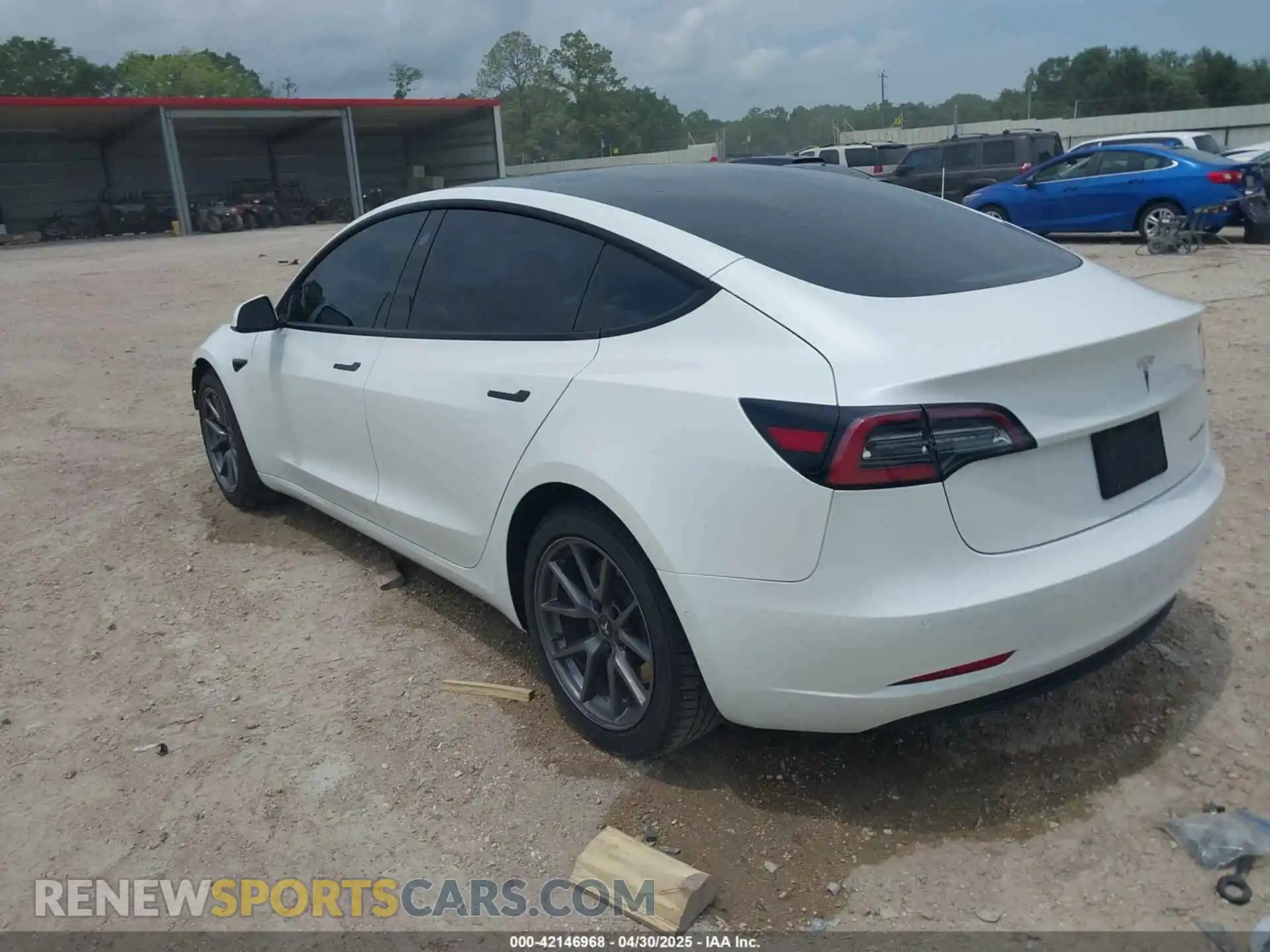 3 Photograph of a damaged car 5YJ3E1EB1MF975824 TESLA MODEL 3 2021