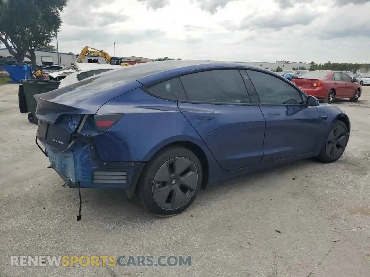 3 Photograph of a damaged car 5YJ3E1EB1MF980599 TESLA MODEL 3 2021