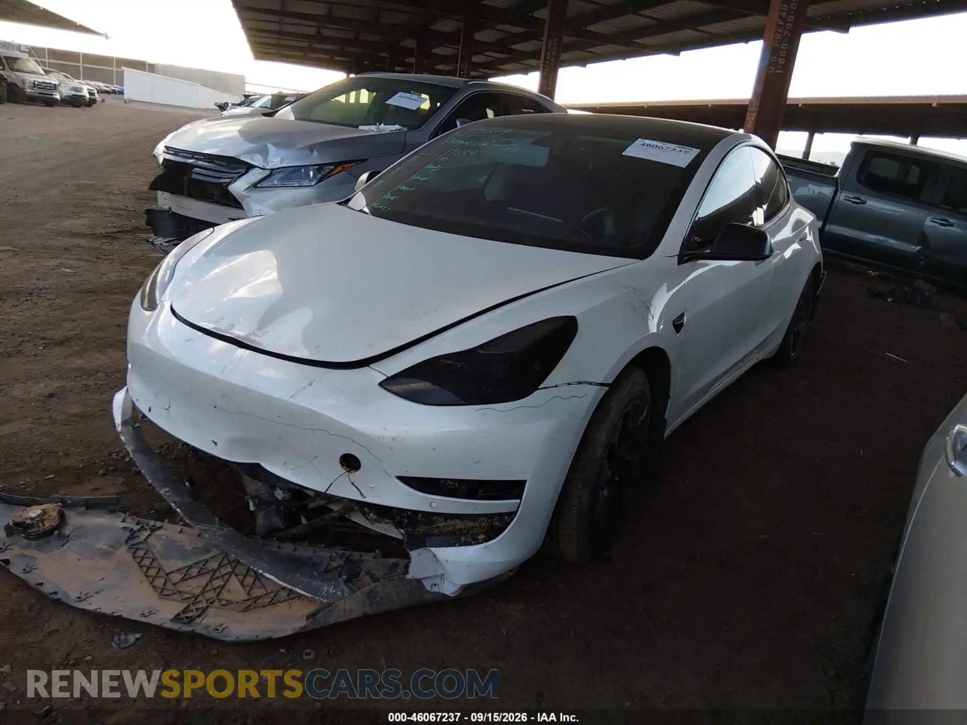 2 Фотография поврежденного автомобиля 5YJ3E1EB1MF998052 TESLA MODEL 3 2021